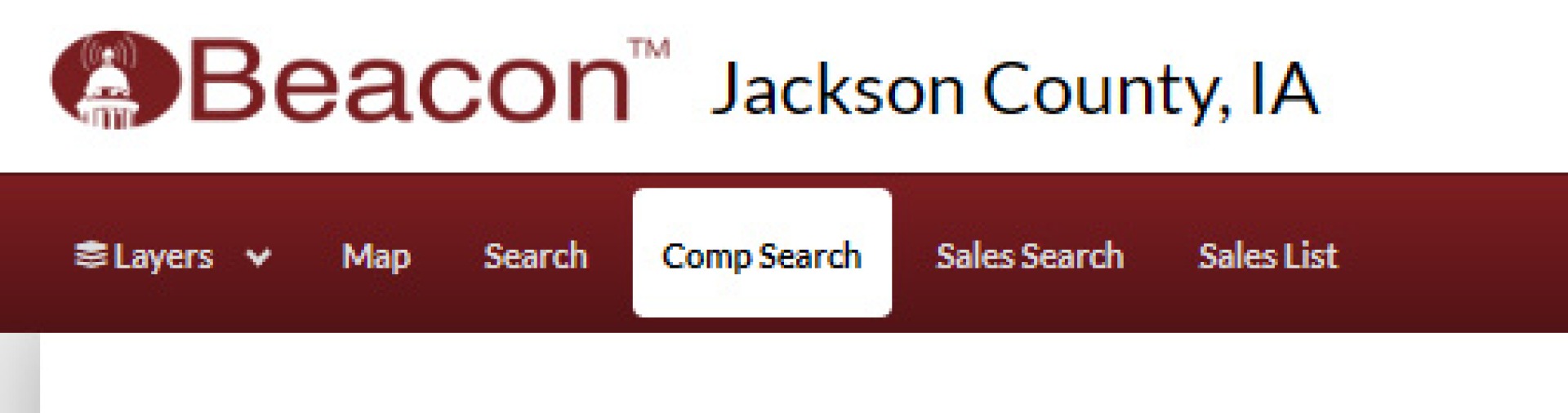 Beacon Comparable Sales navigation